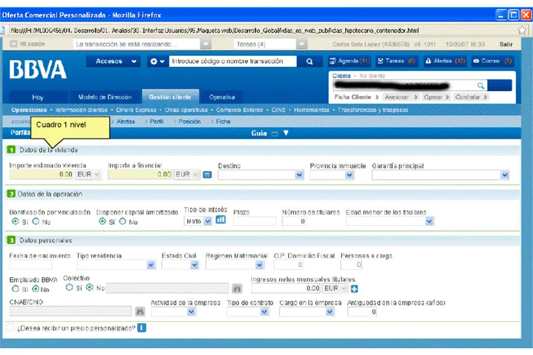 BBVA | Usabilidad UX Terminal financiero